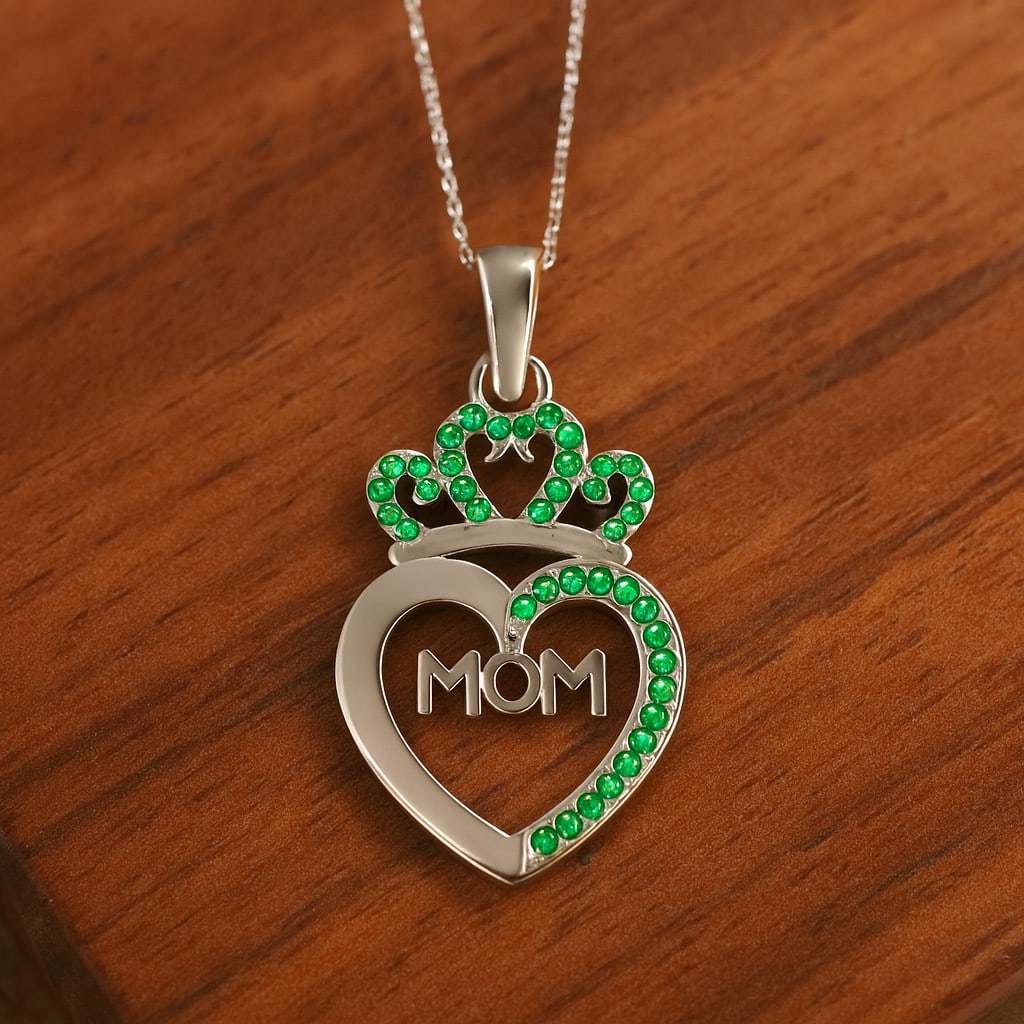 Lab Grown Emerald Gemstone 92.5 Sterling Silver Pendant with Chain: Lab Grown Emerald Gemstone 92.5 Sterling Silver Pendant with Chain Gemstone Shape : Round Gemstone Size : 0.8 - 1 MM Gemstone Quantity : 40 Pieces Metal : Silver Metal Purity : 92.5 Sterling Silver