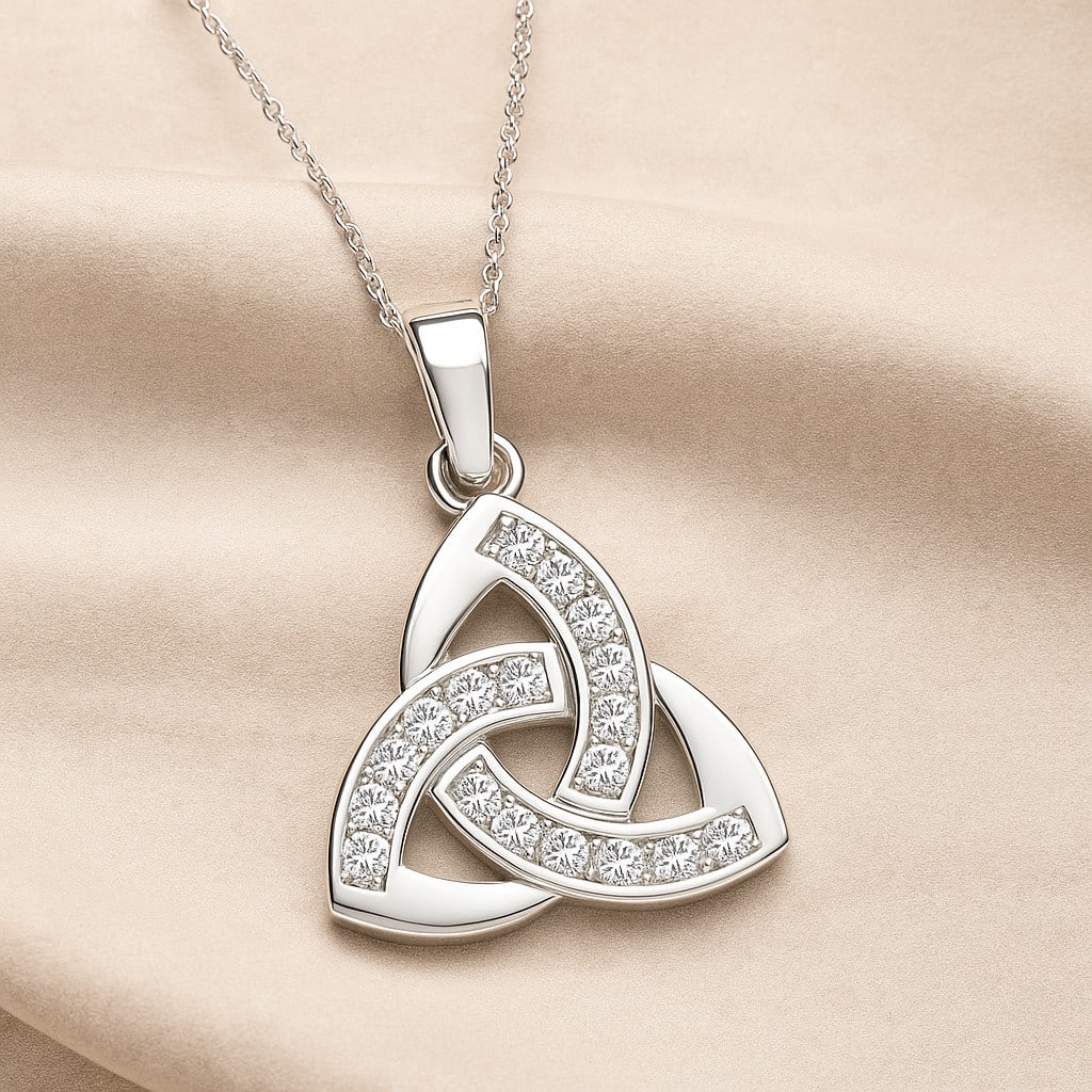 Lab Grown Diamond 92.5 Sterling Silver Pendant with Chain: Lab Grown Diamond 92.5 Sterling Silver Pendant with Chain Gemstone Shape : Round Gemstone Size : 1.8 MM Gemstone Quantity : 18 Pieces Diamond Type : Lab Grown Diamond Shape : Round Diamond Colo