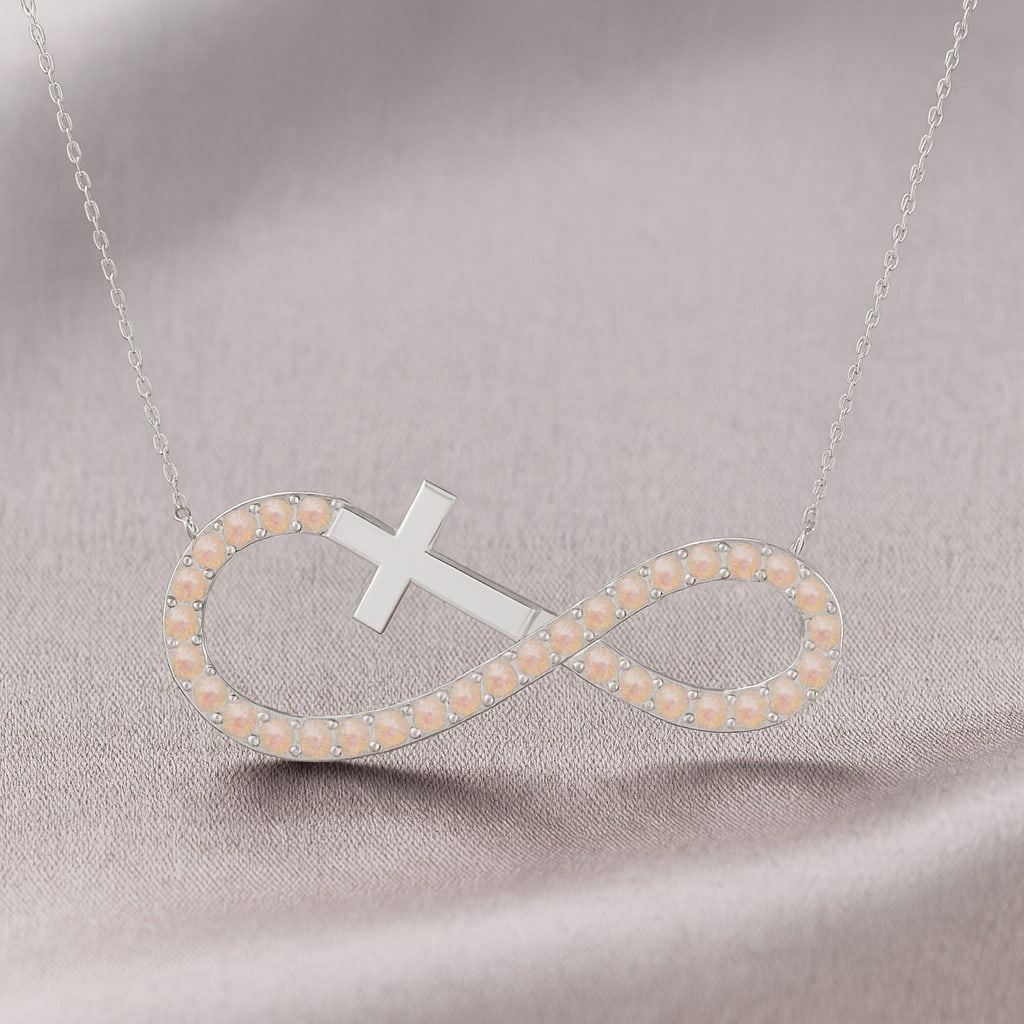 Natural Opal Gemstone 92.5 Sterling Silver Necklace: Natural Opal Gemstone 92.5 Sterling Silver Necklace Gemstone Shape : Round Gemstone Size : 1.3 MM Gemstone Quantity : 33 Pieces Metal : Silver Metal Purity : 92.5 Sterling Silver Pendant Length