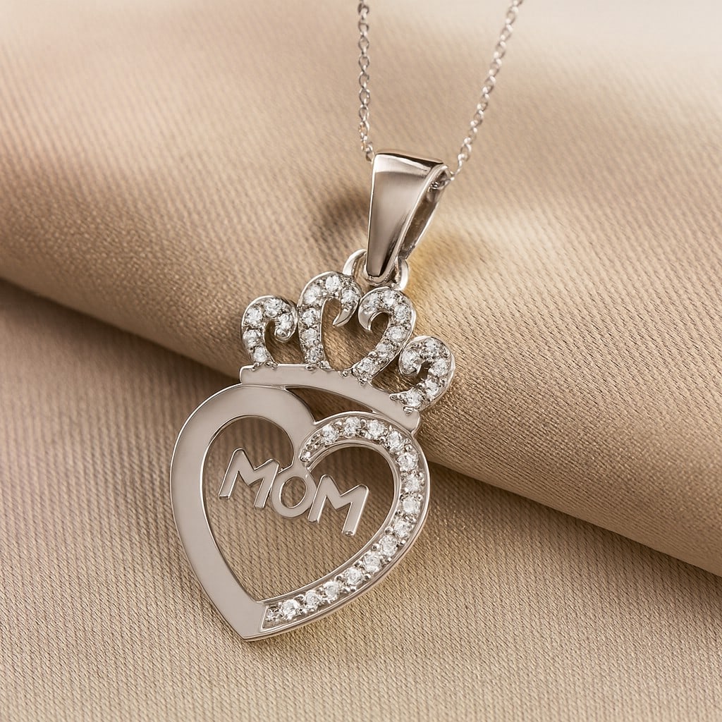 Lab Grown Diamond 92.5 Sterling Silver Pendant with Chain: Lab Grown Diamond 92.5 Sterling Silver Pendant with Chain Gemstone Shape : Round Gemstone Size : 0.8 - 1 MM Gemstone Quantity : 40 Pieces Diamond Type : Lab Grown Diamond Shape : Round Diamond