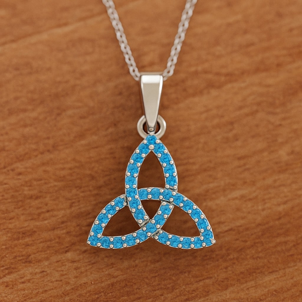 Natural Swiss Blue Topaz Gemstone 92.5 Sterling Silver Pendant with Chain: Natural Swiss Blue Topaz Gemstone 92.5 Sterling Silver Pendant with Chain Gemstone Shape : Round Gemstone Size : 1.1 MM Gemstone Quantity : 40 Pieces Metal : Silver Metal Purity : 92.5 Sterling Silver