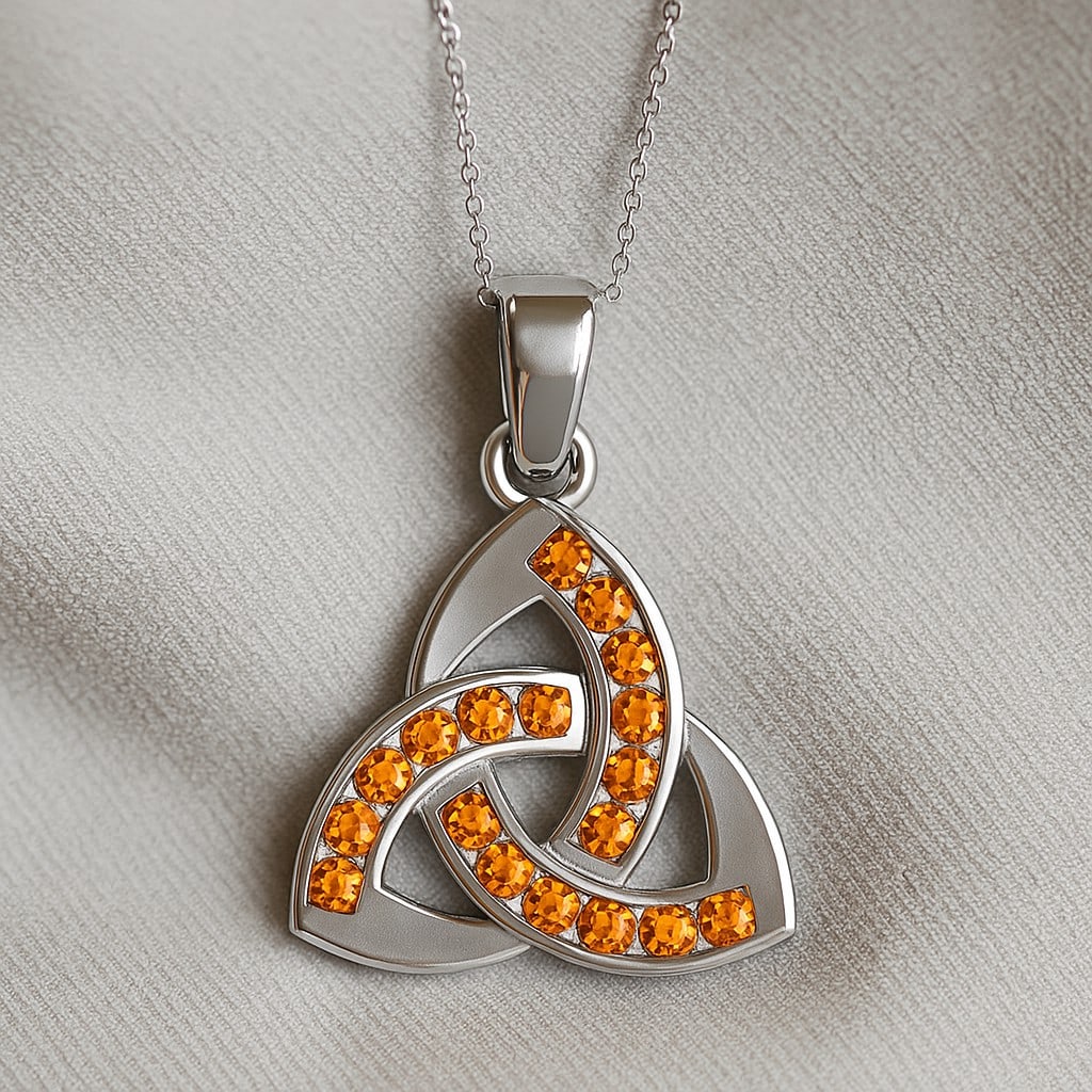 Natural Citrine Gemstone 92.5 Sterling Silver Pendant with Chain: Natural Citrine Gemstone 92.5 Sterling Silver Pendant with Chain Gemstone Shape : Round Gemstone Size : 1.8 MM Gemstone Quantity : 18 Pieces Metal : Silver Metal Purity : 92.5 Sterling Silver P