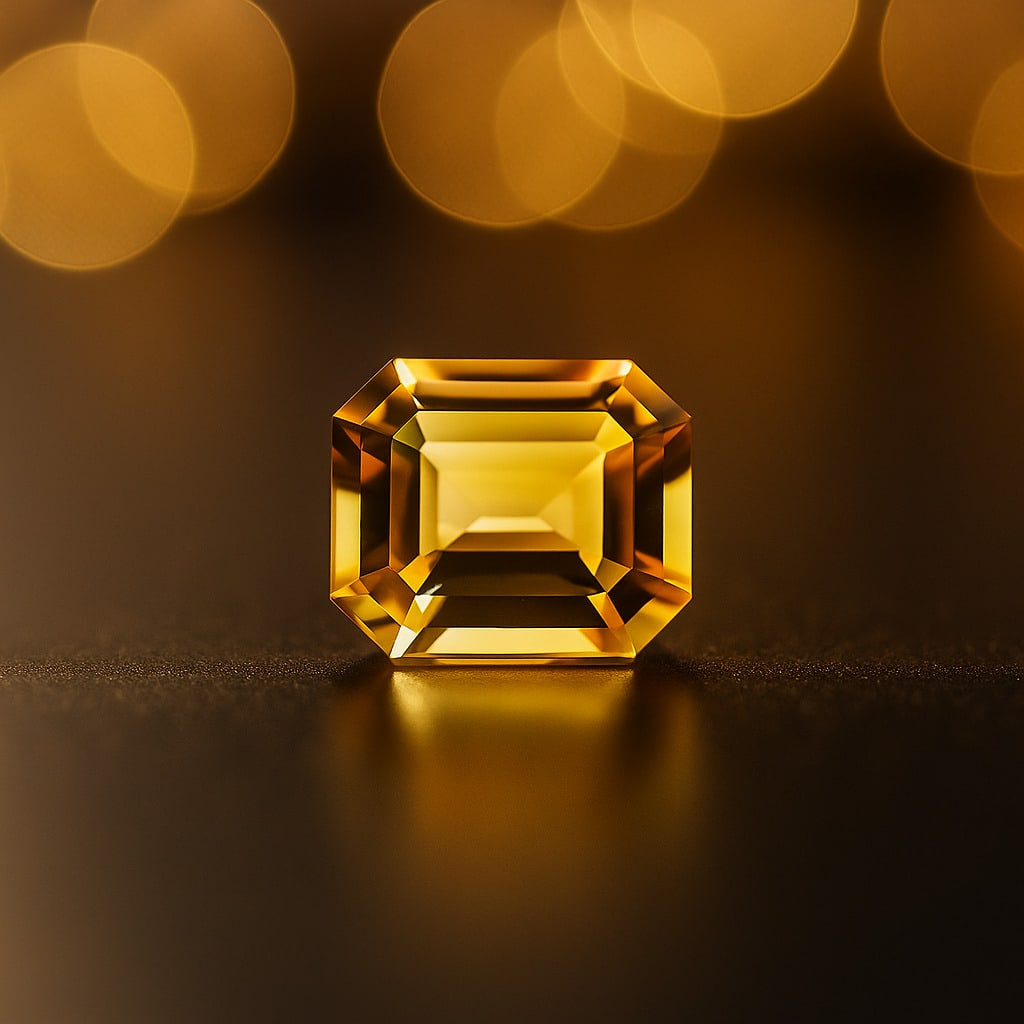 Natural Citrine 8.6 Ct Octagon Cut Gemstone: Natural Citrine 8.6 Ct Octagon Cut Gemstone Gemstone : Citrine Shape : Octagon Size : 14x12x7.5 MM Color : Golden Cutting Type : Concave Cutting Quantity : 1 Piece Weight :