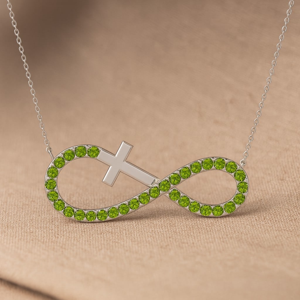Natural Peridot Gemstone 92.5 Sterling Silver Necklace: Natural Peridot Gemstone 92.5 Sterling Silver Necklace Gemstone Shape : Round Gemstone Size : 1.3 MM Gemstone Quantity : 33 Pieces Metal : Silver Metal Purity : 92.5 Sterling Silver Pendant Len