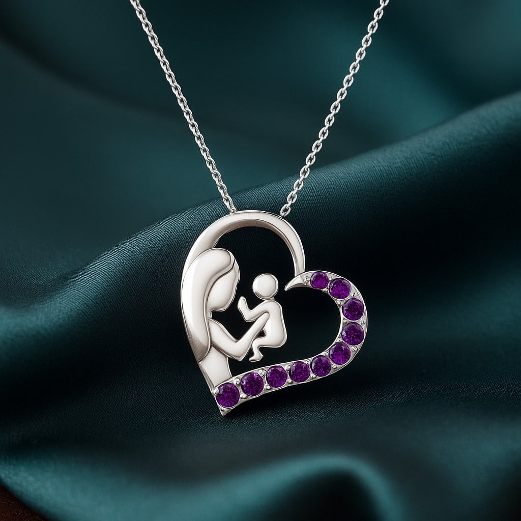 Natural Amethyst Gemstone 92.5 Sterling Silver Pendant with Chain: Natural Amethyst Gemstone 92.5 Sterling Silver Pendant with Chain Gemstone Shape : Round Gemstone Size : 1.5 - 2.3 MM Gemstone Quantity : 10 Pieces Metal : Silver Metal Purity : 92.5 Sterling Silver</