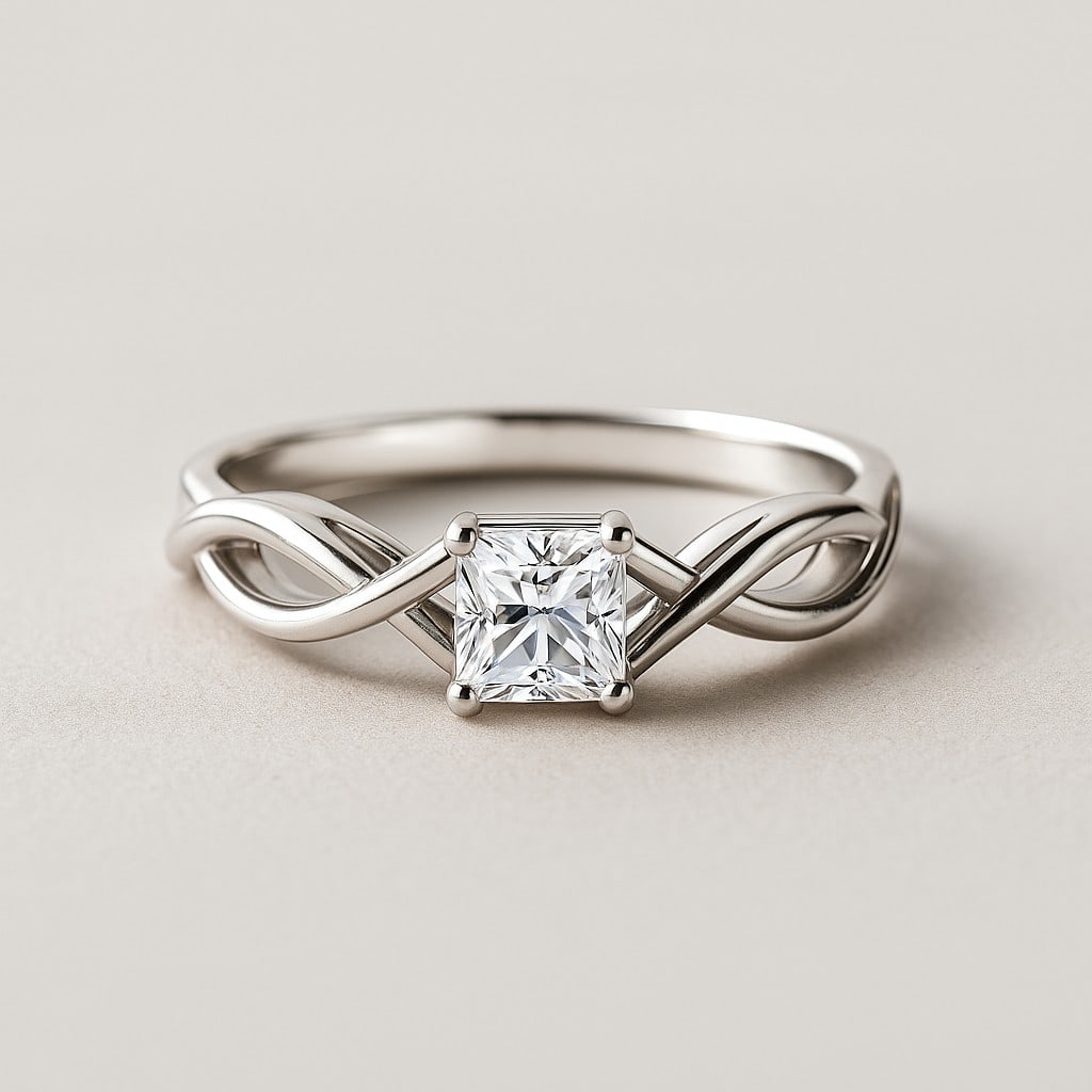 Lab Grown Diamond 92.5 Sterling Silver Ring: Lab Grown Diamond 92.5 Sterling Silver Ring Jewelry Type : Ring Gemstone : Lab Grown Diamond Gemstone Shape : Emerald Square Gemstone Size : 5 MM Gemstone Quantity : 1 Piece Metal : Silve