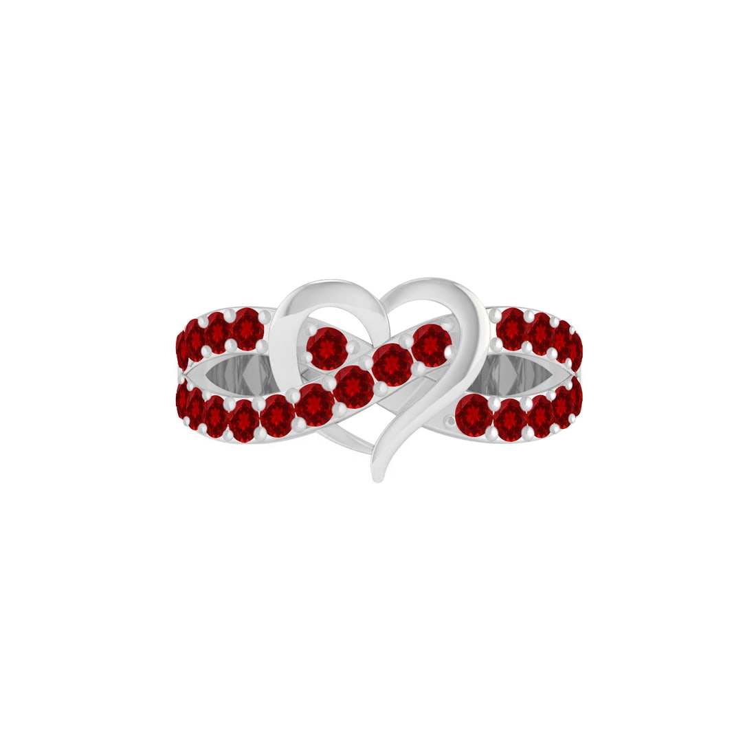 Natural Ruby Gemstone 92.5 Sterling Silver Ring - 4