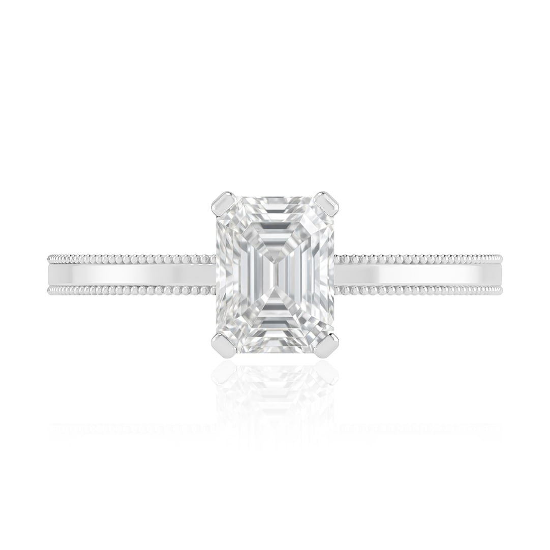 Lab Grown Diamond 92.5 Sterling Silver Ring - 4