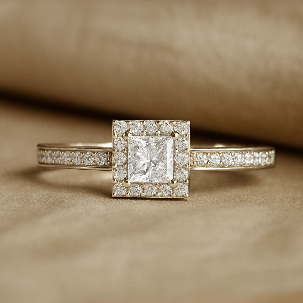 Lab Grown Diamond 92.5 Sterling Silver Ring: Lab Grown Diamond 92.5 Sterling Silver Ring Jewelry Type : Ring Gemstone : Lab Grown Diamond Gemstone Shape : Princess Gemstone Size : 4 MM Gemstone Quantity : 1 Piece Diamond Type : Lab