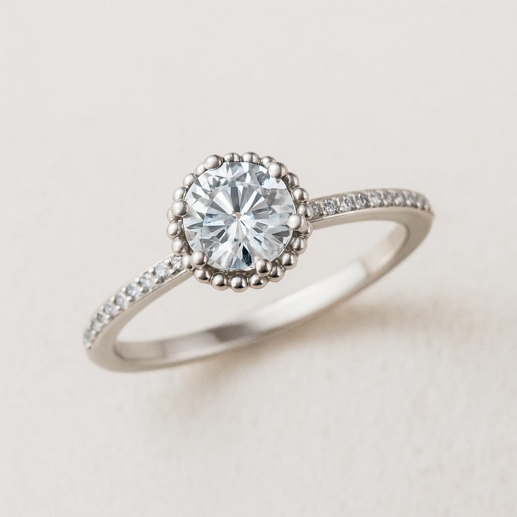 Lab Grown Diamond 92.5 Sterling Silver Ring: Lab Grown Diamond 92.5 Sterling Silver Ring Jewelry Type : Ring Gemstone : Lab Grown Diamond Gemstone Shape : Round Gemstone Size : 7 MM Gemstone Quantity : 1 Piece Diamond Type : Lab Gro
