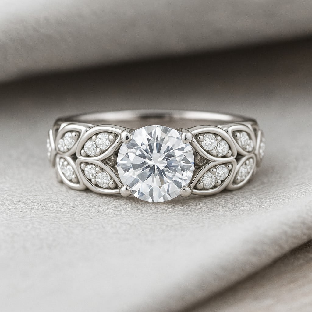 Lab Grown Diamond 92.5 Sterling Silver Ring: Lab Grown Diamond 92.5 Sterling Silver Ring Jewelry Type : Ring Gemstone : Lab Grown Diamond Gemstone Shape : Round Gemstone Size : 7 MM Gemstone Quantity : 1 Piece Diamond Type : Lab Gro