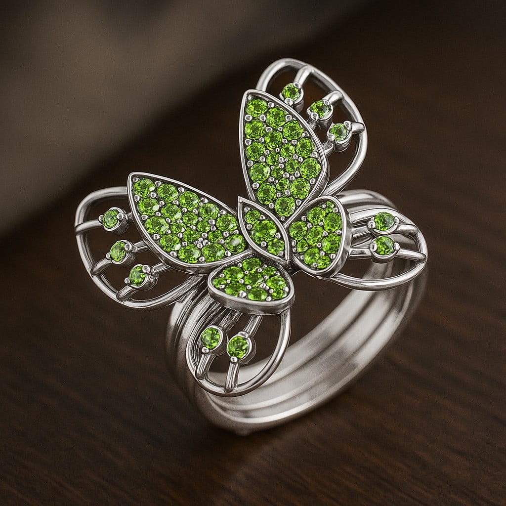 Natural Peridot Gemstone 92.5 Sterling Silver Ring: Natural Peridot Gemstone 92.5 Sterling Silver Ring Jewelry Type : Ring Gemstone : Natural Peridot Gemstone Shape : Round Gemstone Size : 1.8 MM, 1.5 MM, 1.2 MM, 1.1 MM, 1 MM, 0.8MM Gemstone Quantity :