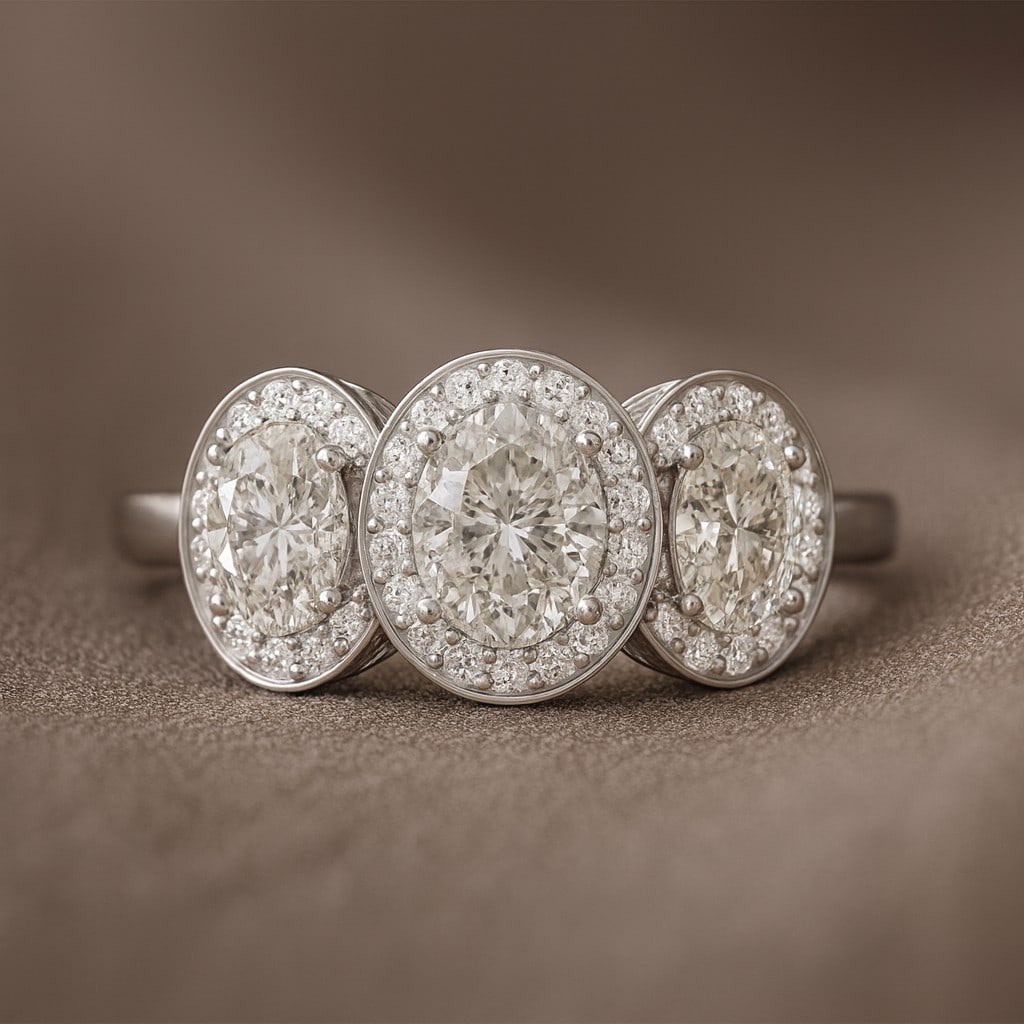 Lab Grown Diamond 92.5 Sterling Silver Ring: Lab Grown Diamond 92.5 Sterling Silver Ring Jewelry Type : Ring Gemstone : Lab Grown Diamond Gemstone Shape : Oval Gemstone Size : 7x5 MM, 6x4 MM Gemstone Quantity : 1 Piece, 2 Pieces Diamon
