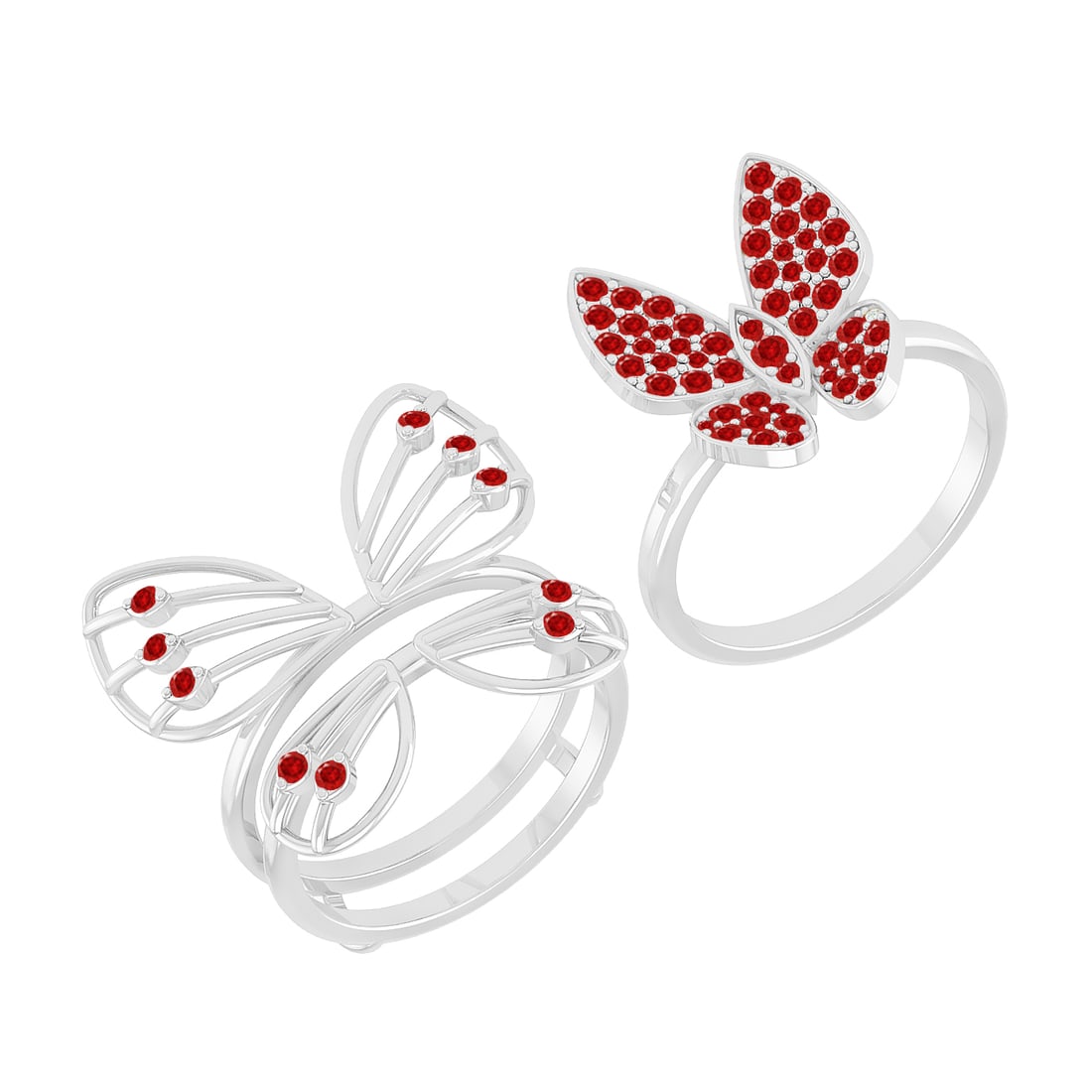 Natural Ruby Gemstone 92.5 Sterling Silver Ring - 4