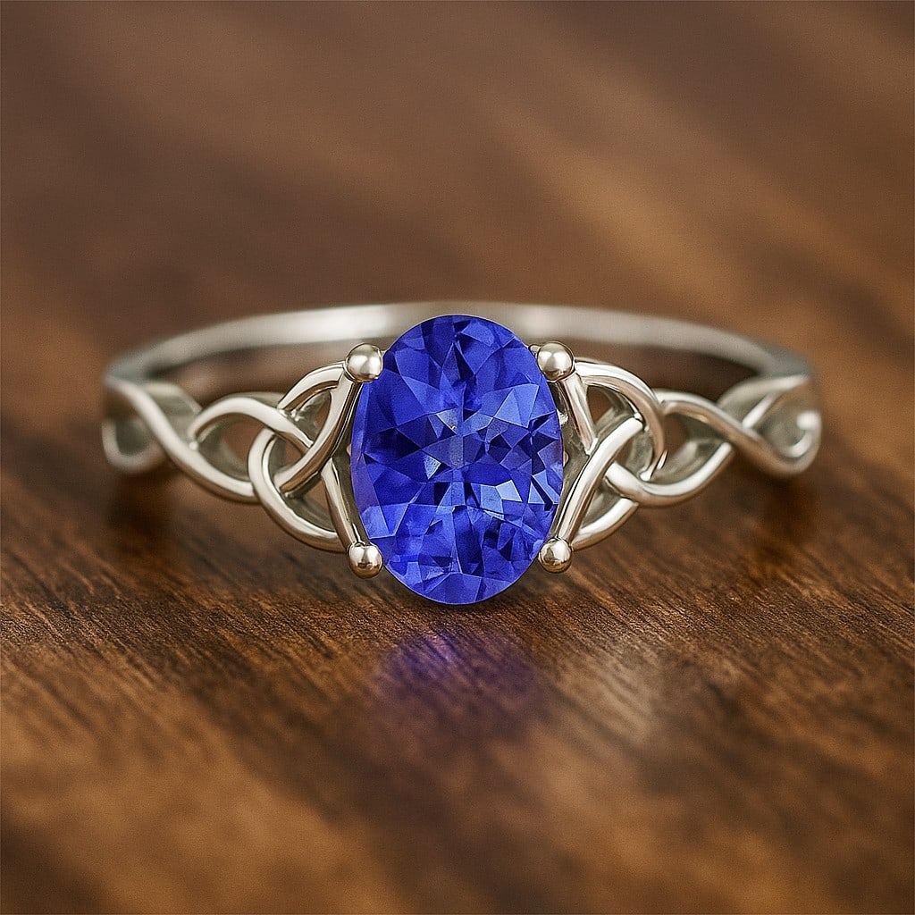 Natural Tanzanite Gemstone 92.5 Sterling Silver Ring: Natural Tanzanite Gemstone 92.5 Sterling Silver Ring Jewelry Type : Ring Gemstone : Natural Tanzanite Gemstone Shape : Oval Gemstone Size : 8x6 MM Gemstone Quantity : 1 Piece Metal : Silv