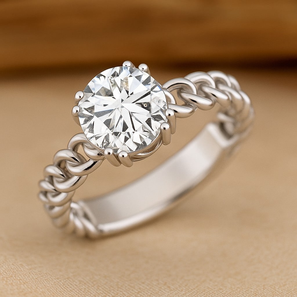 Lab Grown Diamond 92.5 Sterling Silver Ring: Lab Grown Diamond 92.5 Sterling Silver Ring Jewelry Type : Ring Gemstone : Lab Grown Diamond Gemstone Shape : Round Gemstone Size : 8 MM Gemstone Quantity : 1 Piece Diamond Type : Lab Gro