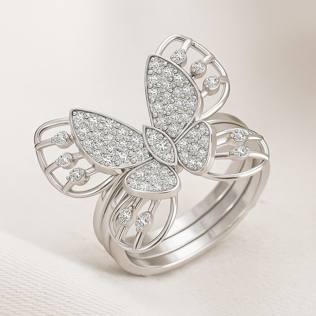 Lab Grown Diamond 92.5 Sterling Silver Ring: Lab Grown Diamond 92.5 Sterling Silver Ring Jewelry Type : Ring Gemstone : Lab Grown Diamond Gemstone Shape : Round Gemstone Size : 1.8 MM, 1.5 MM, 1.2 MM, 1.1 MM, 1 MM, 0.8MM Gemstone Quantity : 6