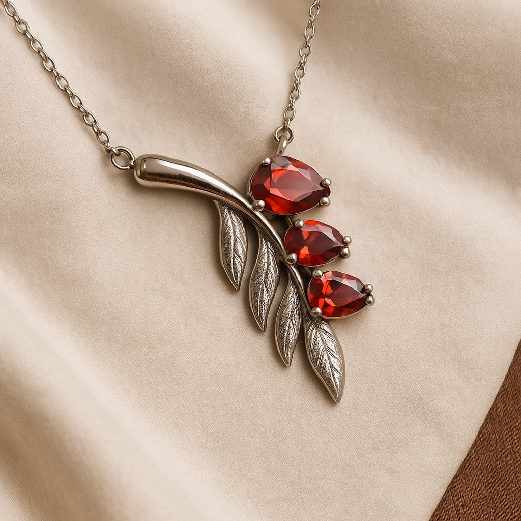 Natural Garnet Gemstone 92.5 Sterling Silver Adjustable Necklace: Natural Garnet Gemstone 92.5 Sterling Silver Adjustable Necklace Jewelry Type : Necklace Gemstone : Garnet Gemstone Shape : Pear Gemstone Size : 6x4 MM , 7x5 MM Metal : Sterling Silver Metal