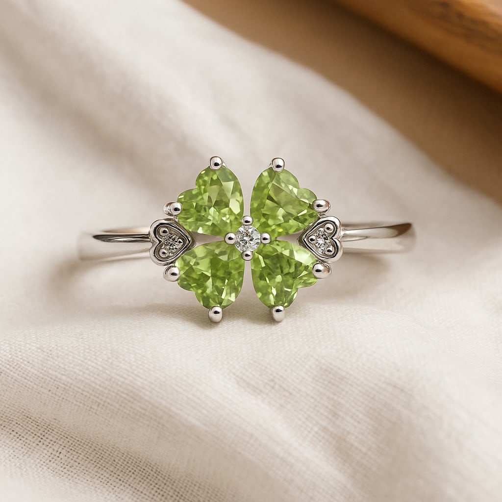 Natural Peridot Gemstone 92.5 Sterling Silver Adjustable Ring: Natural Peridot Gemstone 92.5 Sterling Silver Adjustable Ring Jewelry Type : Ring Gemstone : Peridot Gemstone Shape : Heart Gemstone Size : 4 MM Metal : Sterling Silver Metal Purity : 92