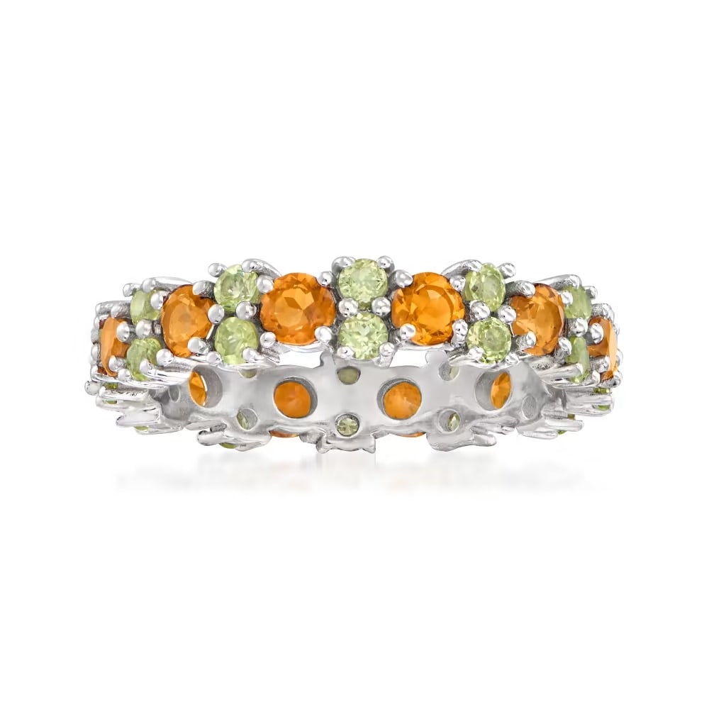 Natural Citrine & Peridot Gemstone 925 Sterling Silver Ring: Natural Citrine & Peridot Gemstone 925 Sterling Silver Ring Jewelry Type : Ring Main Stone : Citrine & Peridot Main Stone Shape and Size : Round 3 MM , Round 2 MM Main Stone Color : Multicolor Metal :