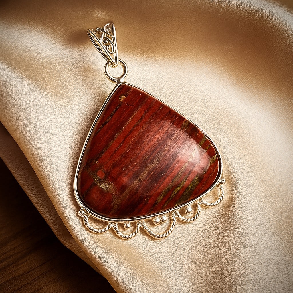 NOREENA JASPER 92.5 STERLING SILVER PENDANT (1 of 4)