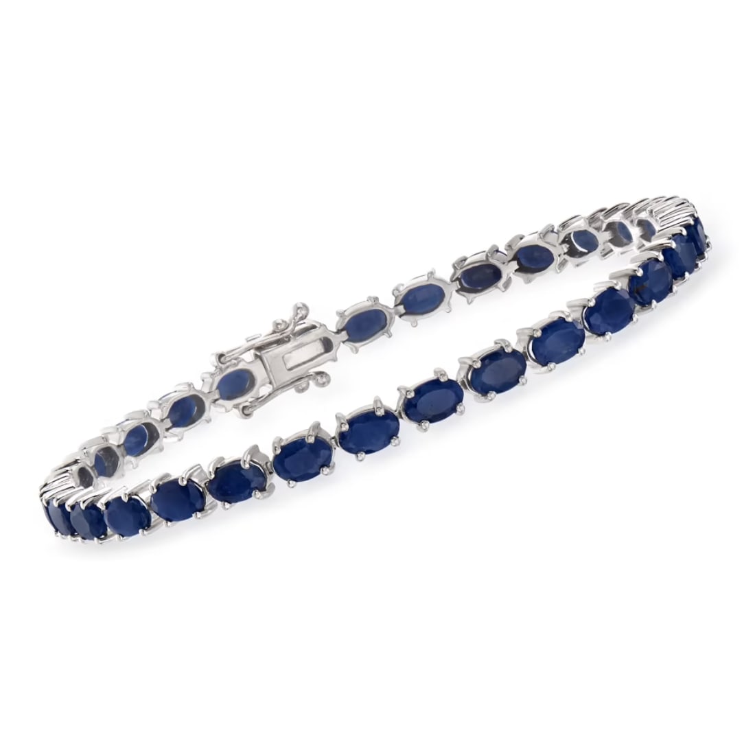 Kyanite Gemstone 925 Sterling Silver Tennis Bracelet (1 of 3)