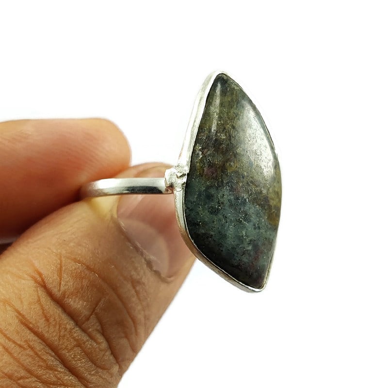 RUBY KYANITE 925 STERLING SILVER RING - 3