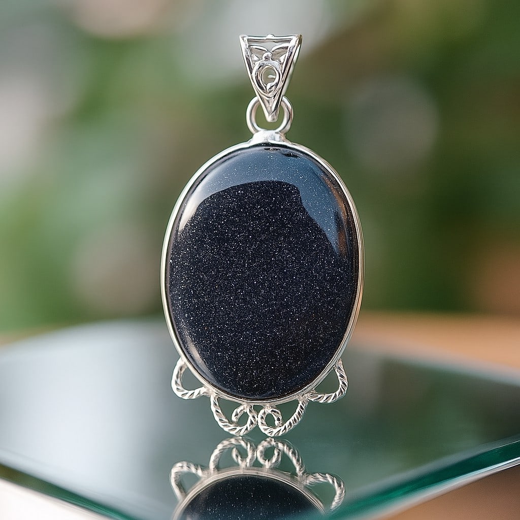 BLACK STAR 92.5 STERLING SILVER PENDANT (1 of 4)
