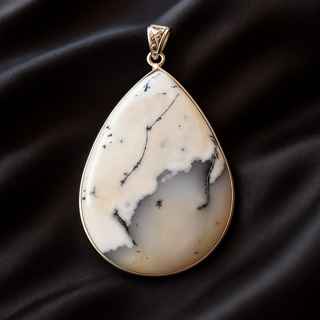 DENDRITE OPAL 92.5 STERLING SILVER PENDANT (1 of 4)