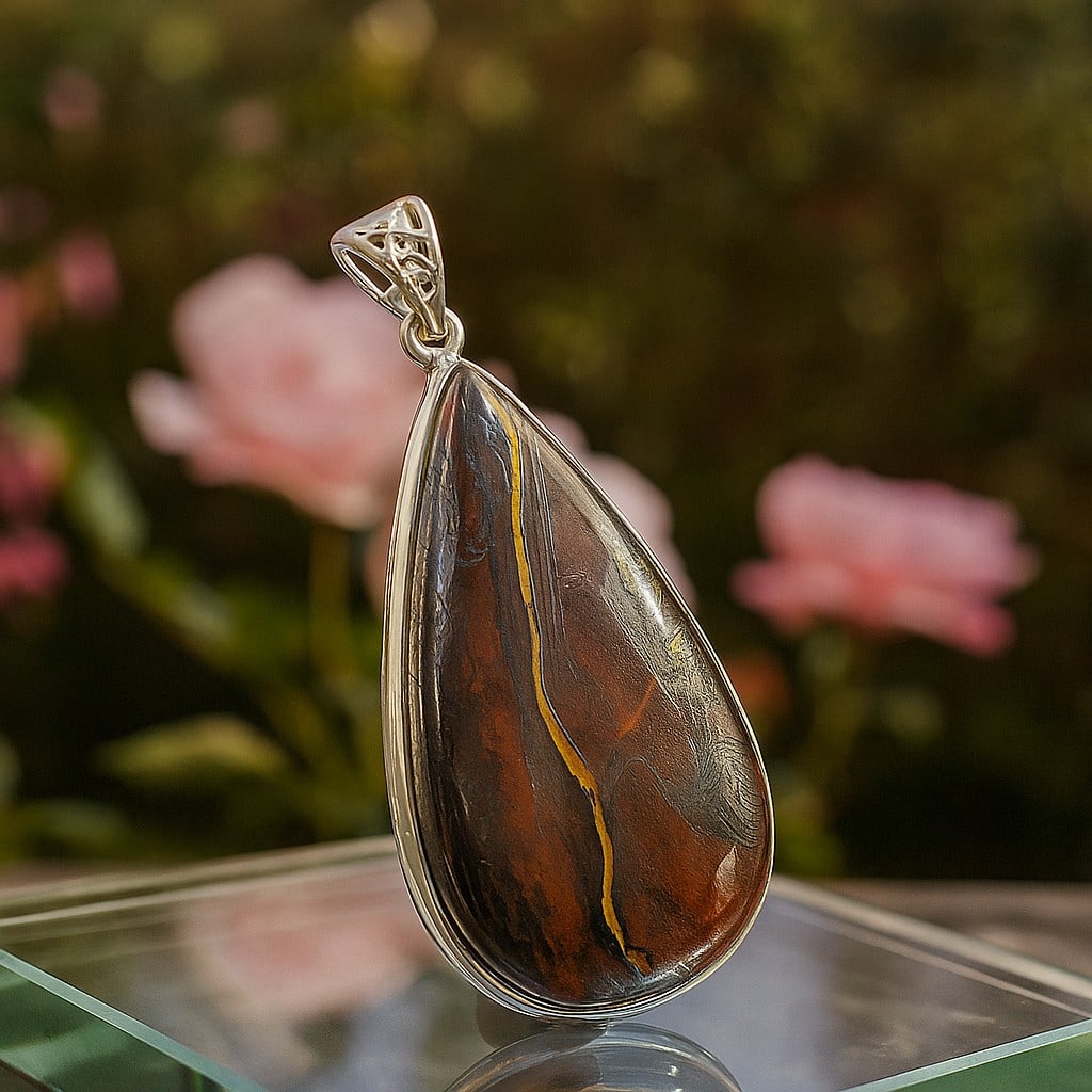 IRON TIGER 925 STERLING SILVER PENDANT: IRON TIGER 925 STERLING SILVER PENDANT Product Type : PENDANT Main Stone : IRON TIGER Main Stone Color : MULTICOLOR Metal : STERLING SILVER Metal Purity : 925 Pendant Size : 2.3" Inches Pendant Weight