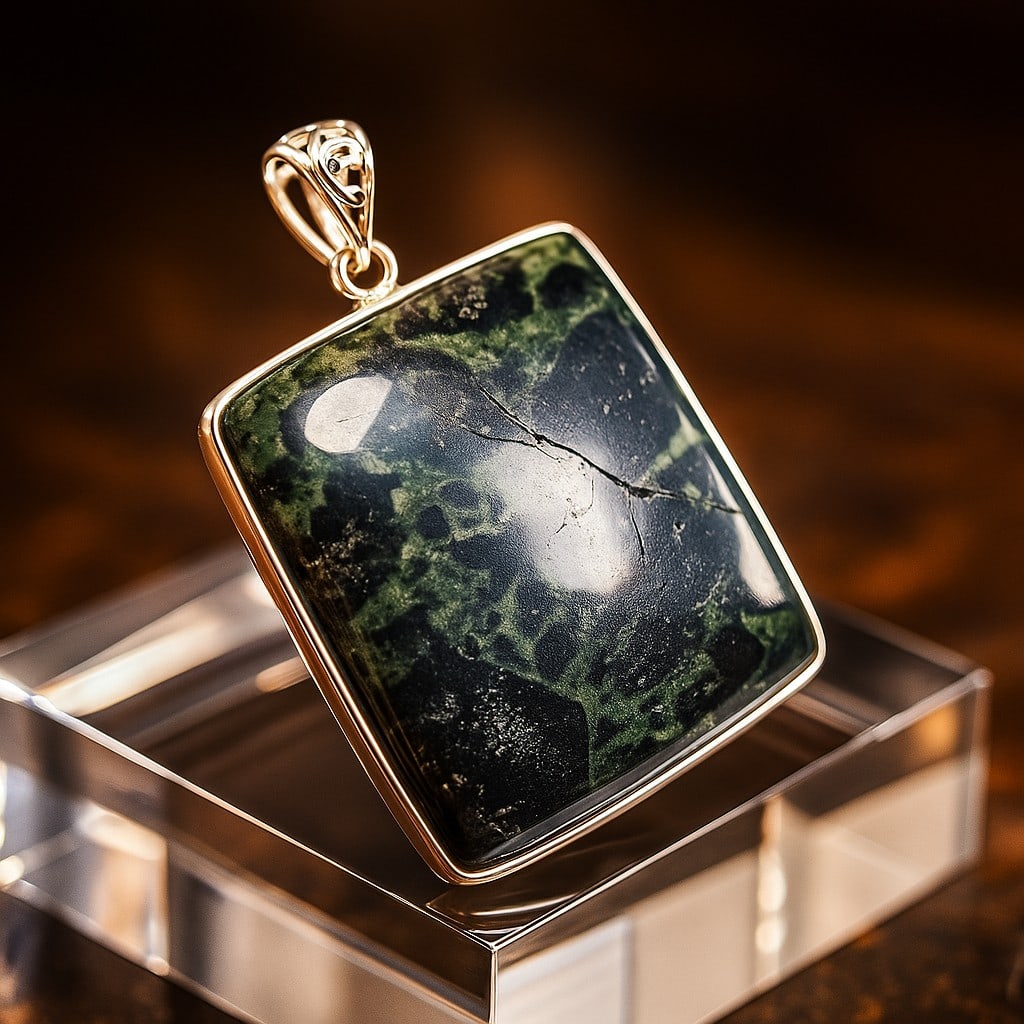 BLACK TOURMALINE 925 STERLING SILVER PENDANT (1 of 4)