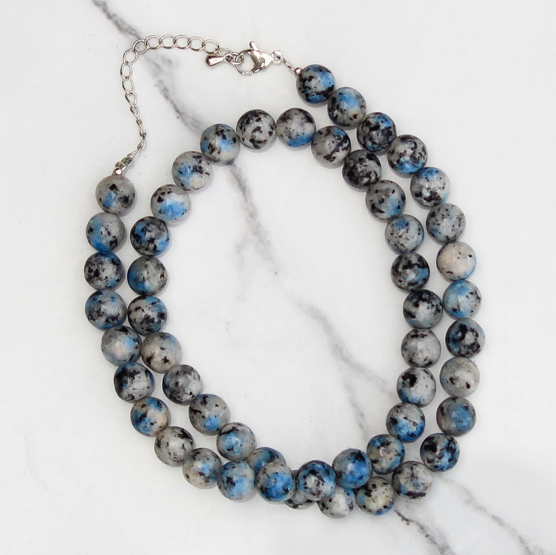 Natural K2 Jasper 8 MM Round Smooth Beads Necklace (1 of 6)