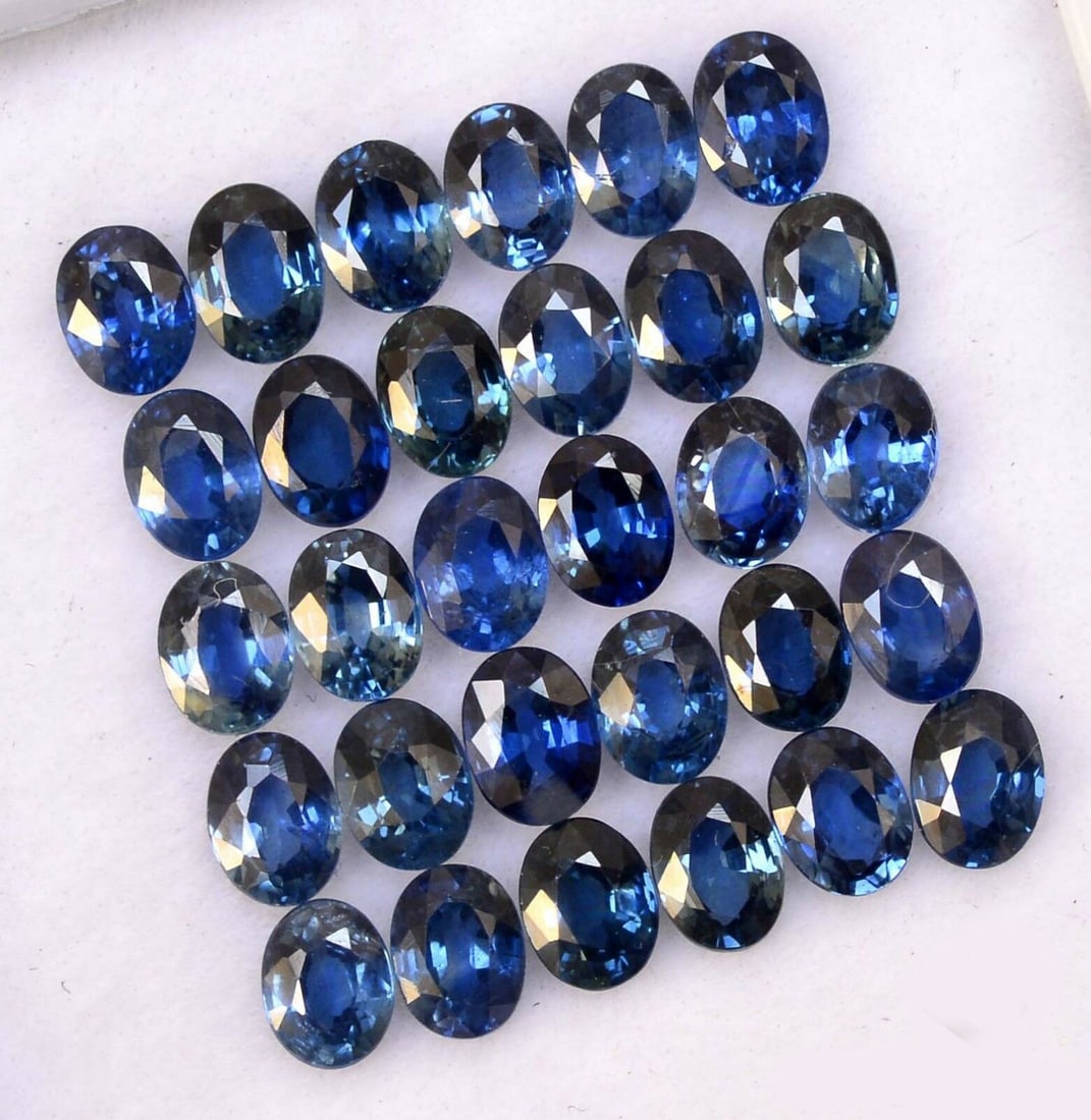 Blue Sapphire 4x3 MM Oval Faceted Cut 50 Pieces (1 of 4)