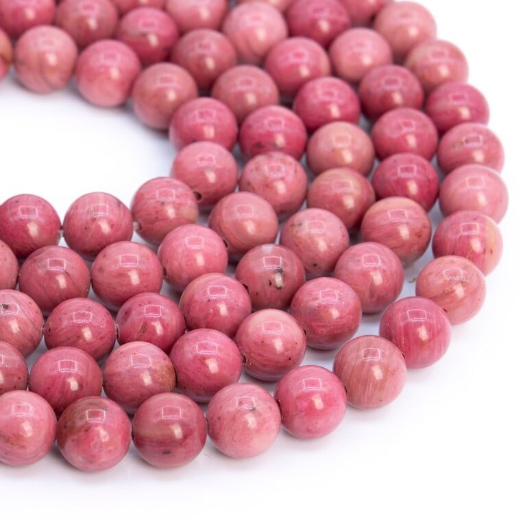 Natural Rhodonite AAA Quality Gemstone 8 mm Round Smooth Plain Beads 10 Strand: Natural Rhodonite AAA Quality Gemstone 8 mm Round Smooth Plain Beads 10 Strand Product Type : Loose Beads Strand Gemstone : Rhodonite AAA Quality Beads Shape : Round Smooth Plain Beads Size : 8 mm