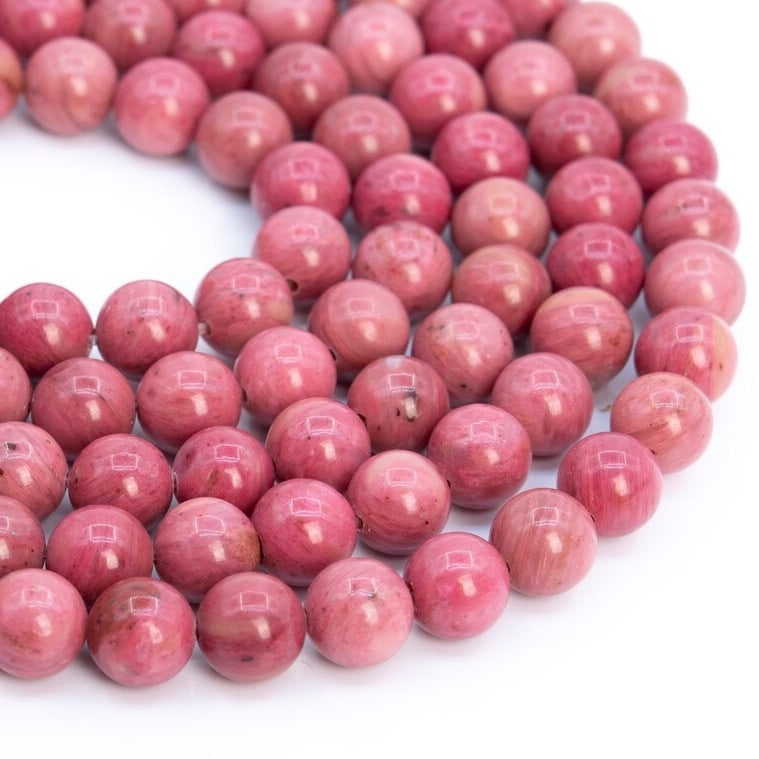 Natural Rhodonite AAA Quality Gemstone 6 mm Round Smooth Plain Beads 10 Strand: Natural Rhodonite AAA Quality Gemstone 6 mm Round Smooth Plain Beads 10 Strand Product Type : Loose Beads Strand Gemstone : Rhodonite AAA Quality Beads Shape : Round Smooth Plain Beads Size : 6 mm
