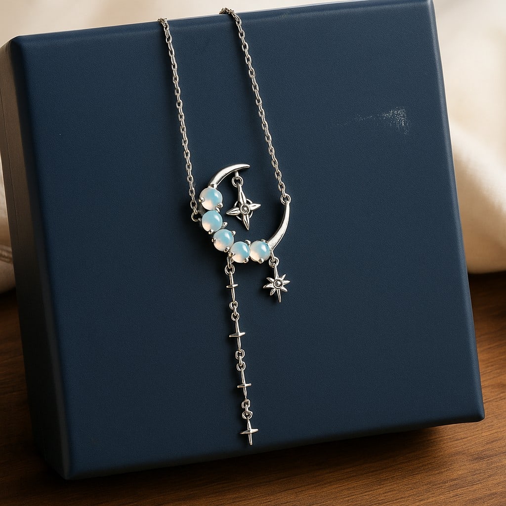 Natural Opal Gemstone 92.5 Sterling Silver Adjustable Necklace: Natural Opal Gemstone 92.5 Sterling Silver Adjustable Necklace Jewelry Type : Necklace Gemstone : Opal Gemstone Shape : Round Gemstone Size : 4 MM Metal : Sterling Silver Metal Purity :