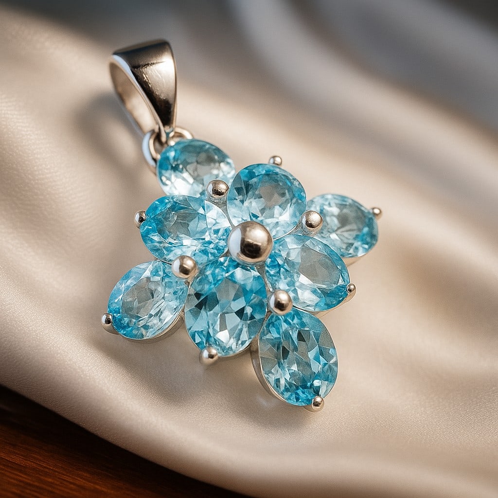 BLUE TOPAZ GEMSTONE 925 STERLING SILVER PENDANT: BLUE TOPAZ GEMSTONE 925 STERLING SILVER PENDANT Product Type : PENDANT Main Stone : BLUE TOPAZ Main Stone Shape : OVAL Main Stone Size : 6X8 MM Main Stone Color : BLUE Metal : STERLING SILVER Metal