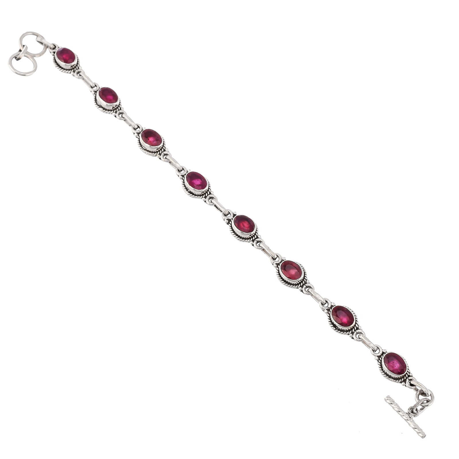 RUBY 92.5 STERLING SILVER BRACELET - 3