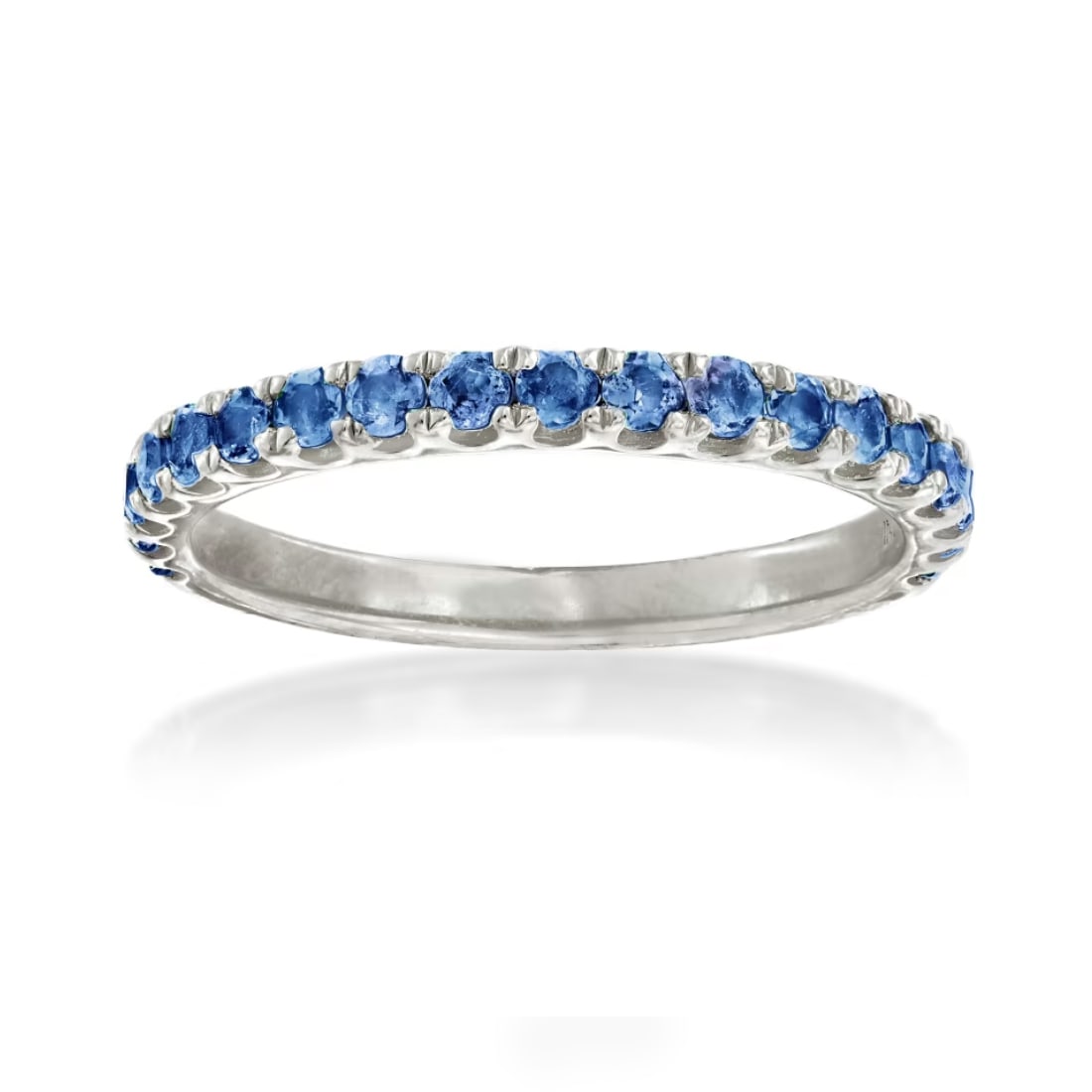 Natural Blue Sapphire Gemstone 925 Sterling Silver Ring: Natural Blue Sapphire Gemstone 925 Sterling Silver Ring Jewelry Type : Ring Main Stone : Blue Sapphire Main Stone Shape and Size : Round 2 MM Main Stone Color : Blue Metal : Sterling Silver