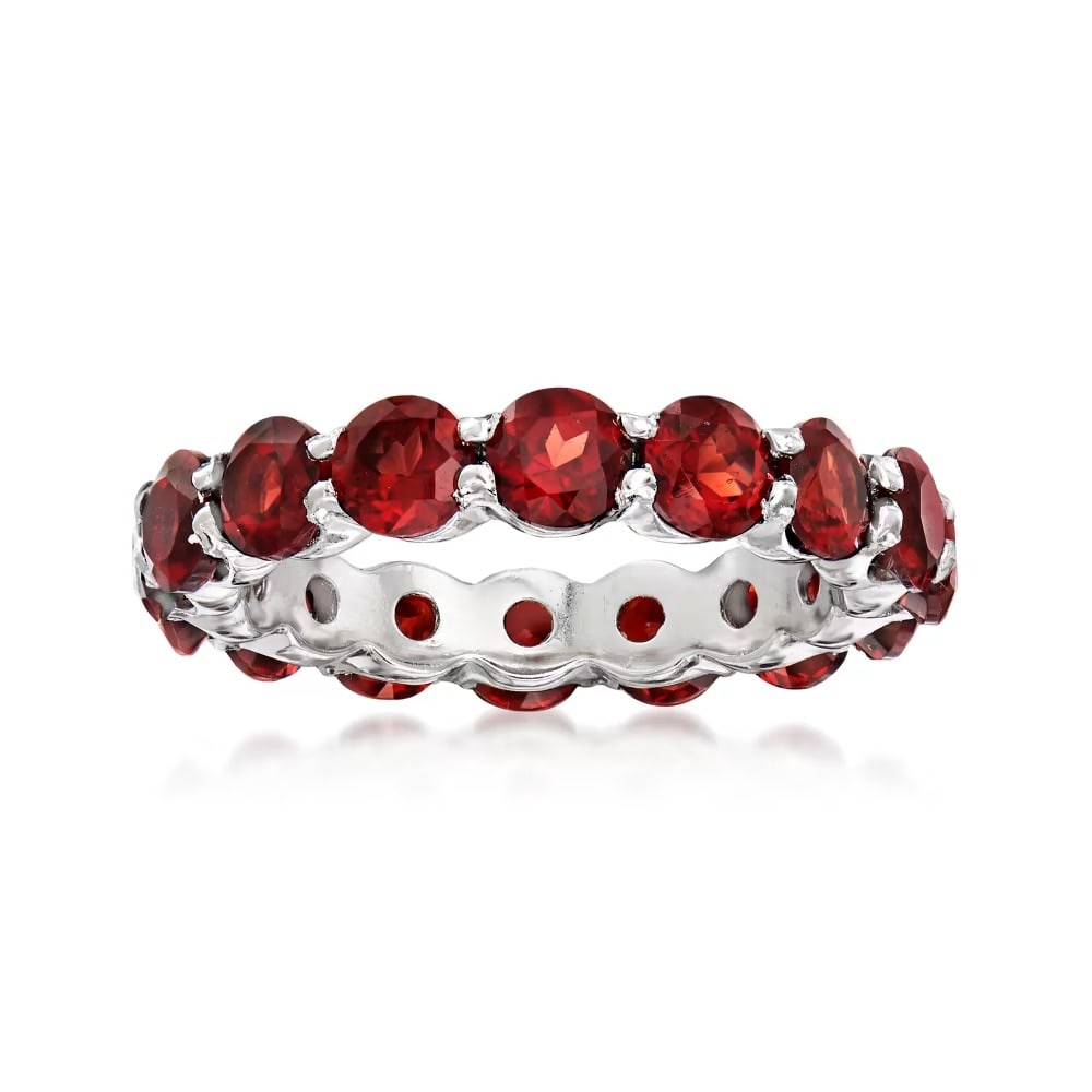 Natural Garnet Gemstone 925 Sterling Silver Ring: Natural Garnet Gemstone 925 Sterling Silver Ring Jewelry Type : Ring Main Stone : Garnet Main Stone Shape and Size : Round 4 MM Main Stone Color : Red Metal : Sterling Silver Metal Purity :