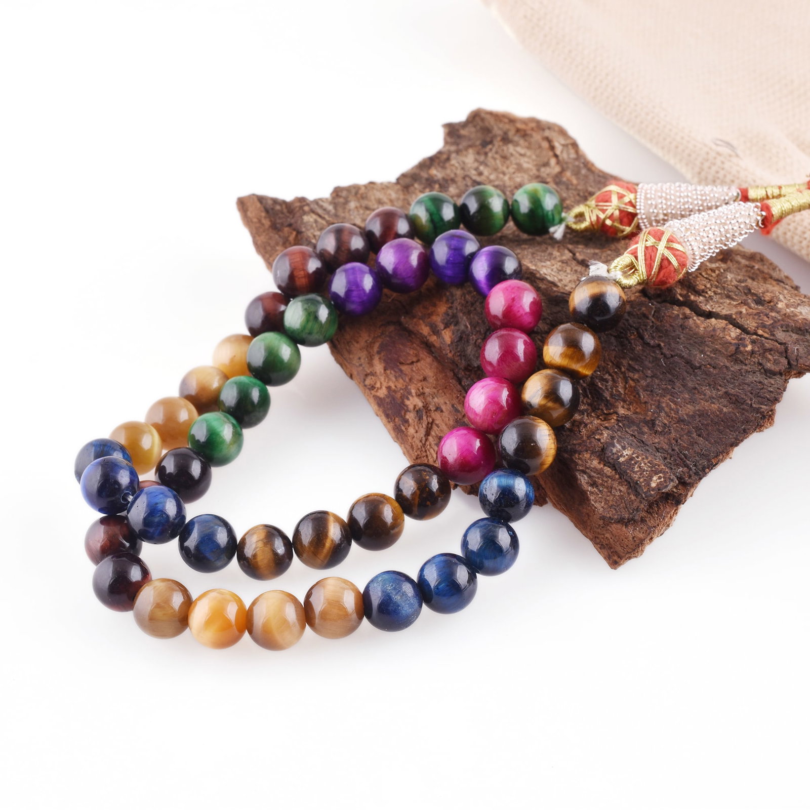 Natural Mutli Tiger's Eye Necklace 8 MM Round Smooth Beads Gemstone: NATURAL MULTI TIGER'S EYE GEMSTONE 8 MM ROUND SMOOTH BEADS ADJUSTABLE NECKLACE PRODUCT TYPE : NECKLACE MAIN STONE : MULTI TIGER'S EYE MAIN STONE SHAPE : ROUND MAIN STONE SIZE : 8 MM BEADS TYPE : SM