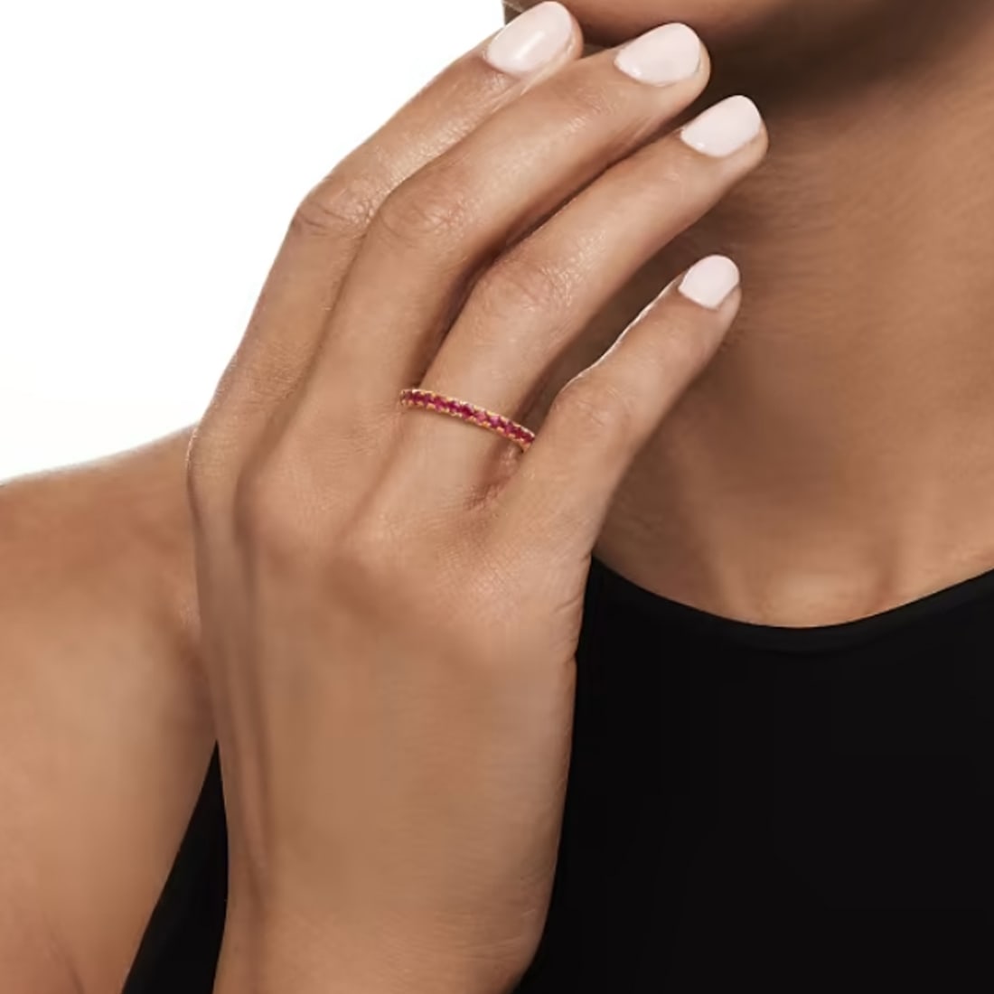 Ruby Gemstone 18k Gold Over Sterling Silver Ring - 2