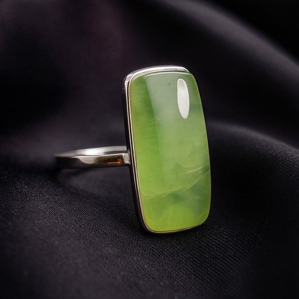 PREHNITE 925 STERLING SILVER RING (1 of 4)