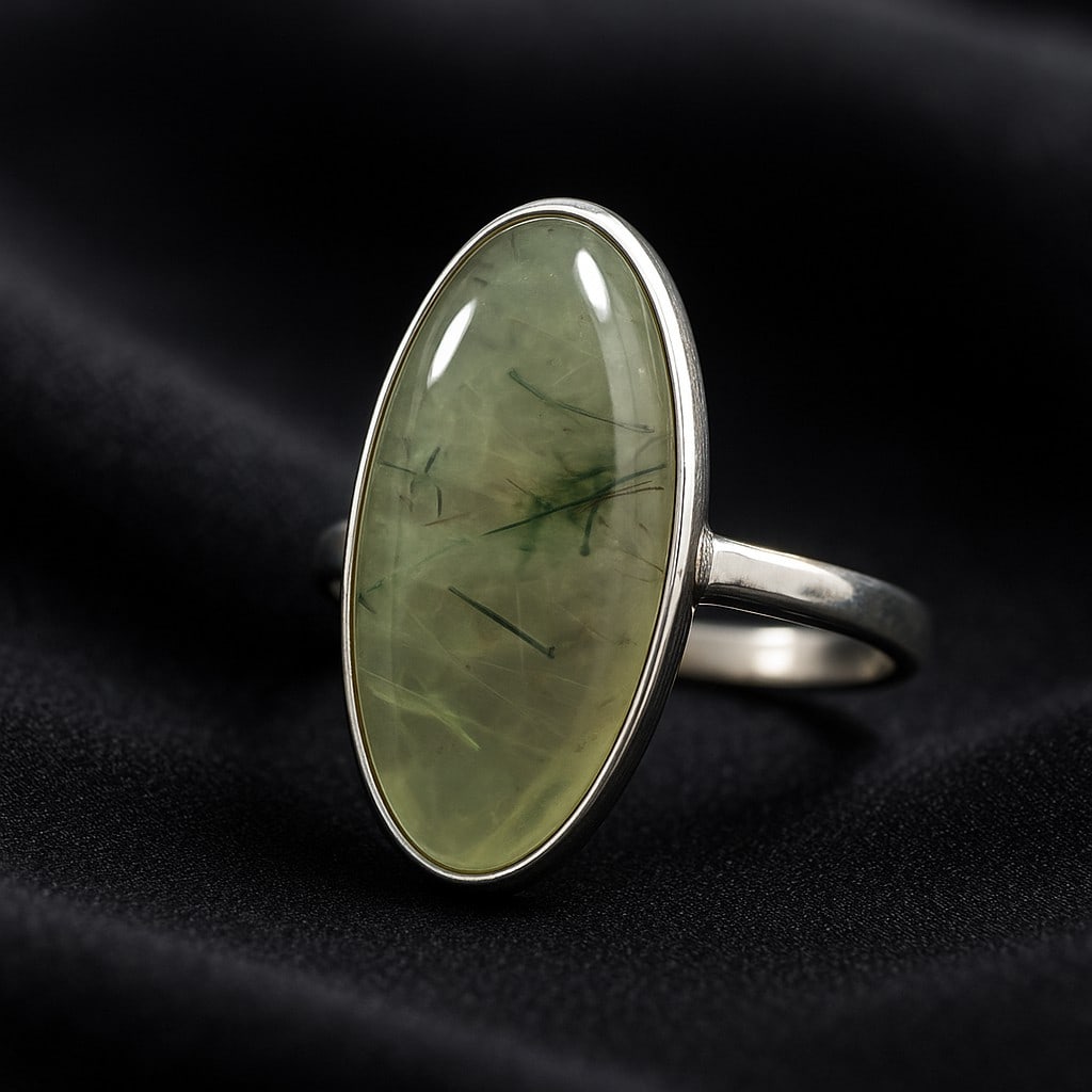 PREHNITE 925 STERLING SILVER RING (1 of 2)