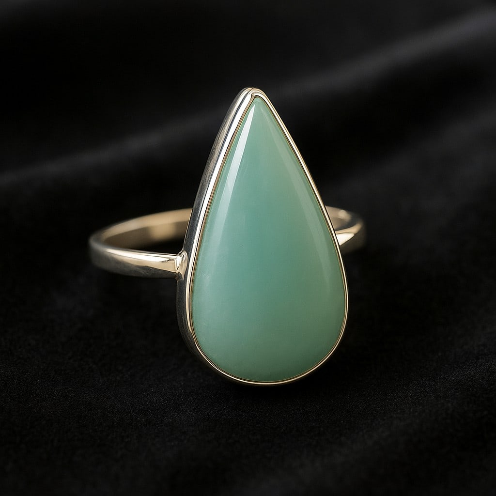 AMAZONITE 925 STERLING SILVER RING (1 of 3)