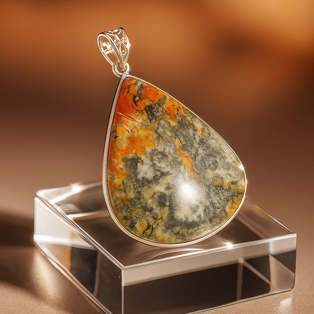 MALIGANO JASPER 925 STERLING SILVER PENDANT (1 of 3)