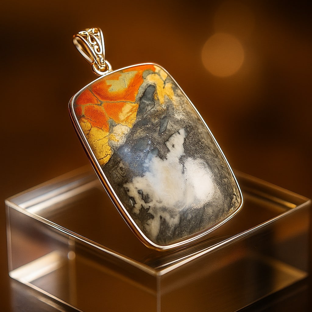 MALIGANO JASPER 925 STERLING SILVER PENDANT (1 of 4)