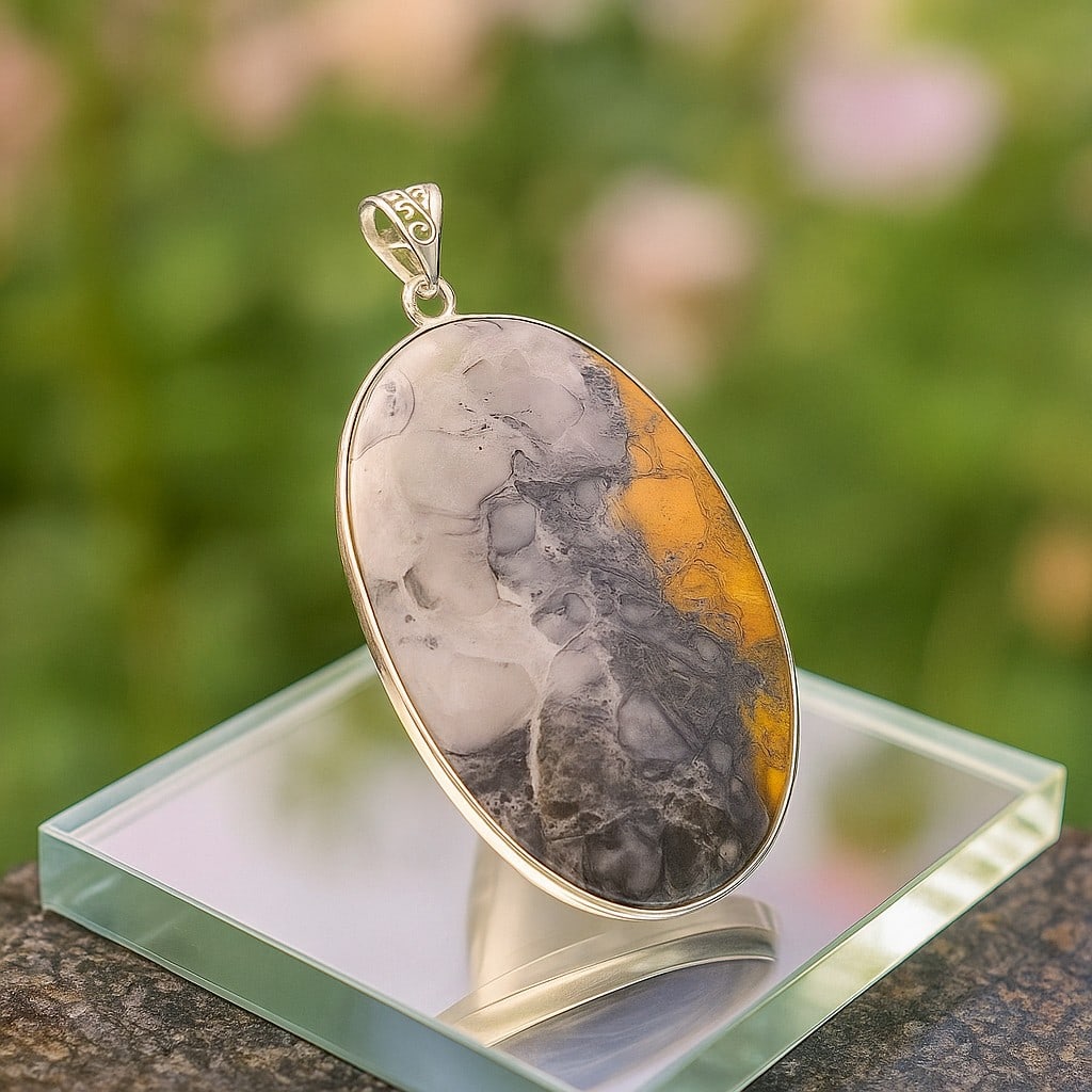 MALIGANO JASPER 925 STERLING SILVER PENDANT (1 of 3)