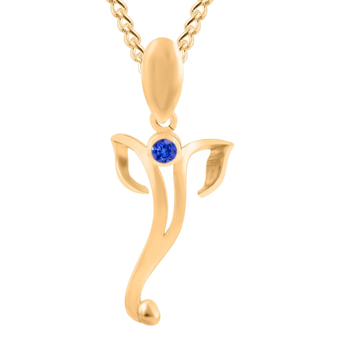 Natural Tanzanite 14 KT Yellow Gold Pendant: Natural Tanzanite 14 KT Yellow Gold Pendant Jewelry Type : Pendant Main Stone : Tanzanite Main Stone Shape & Size : Round 2 MM Main Stone Color : Blue