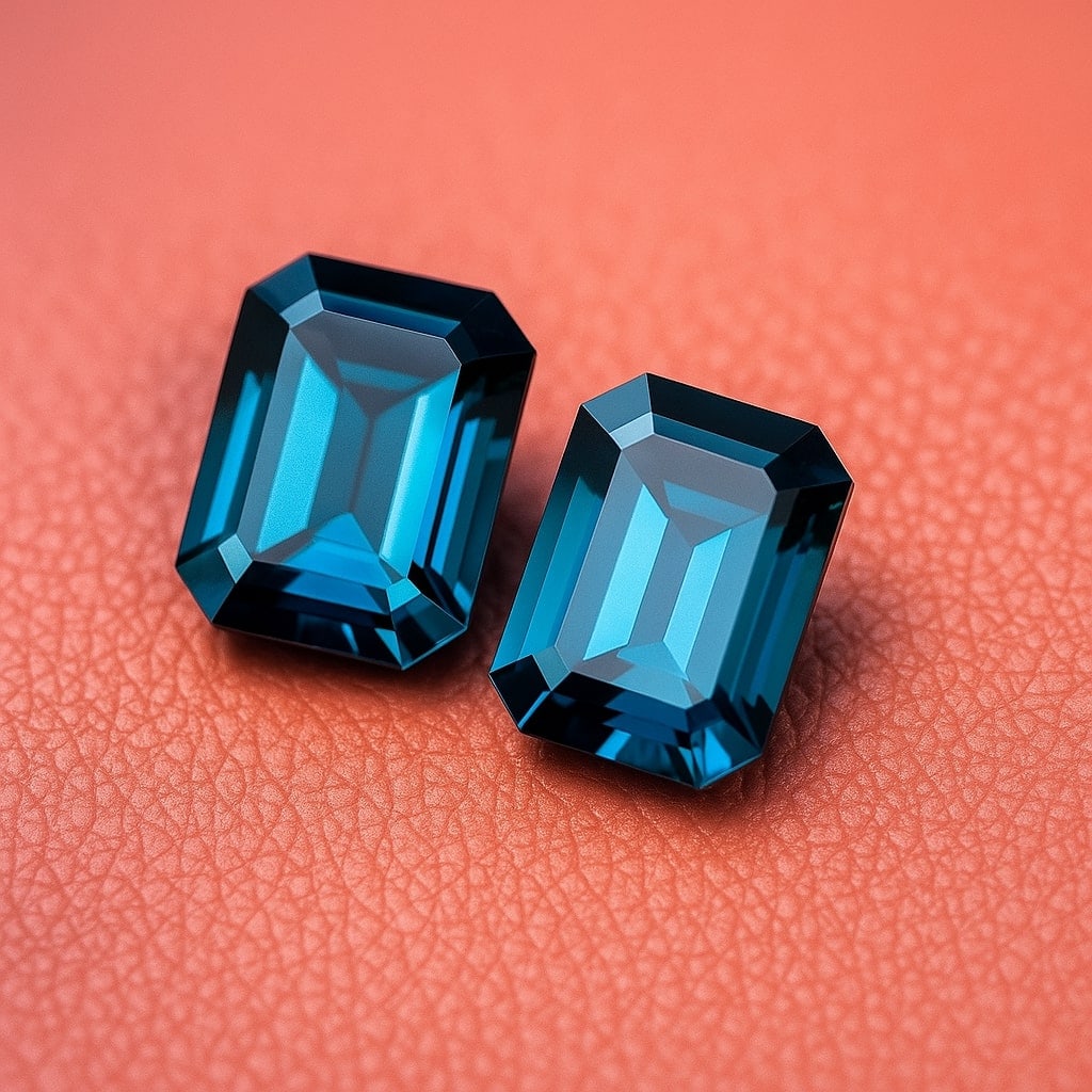 Natural London Blue Topaz 11x9 MM Octgaon Cut Gemstone Pair: Natural London Blue Topaz 11x9 MM Octgaon Cut Gemstone Pair Gemstone : London Blue Topaz Stone Shape : Octagon Stone Cutting Type : Faceted Cut Stone Weight : 10.90 Carats Stone Measurement :